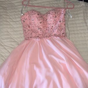 Pink homecoming and formal dress